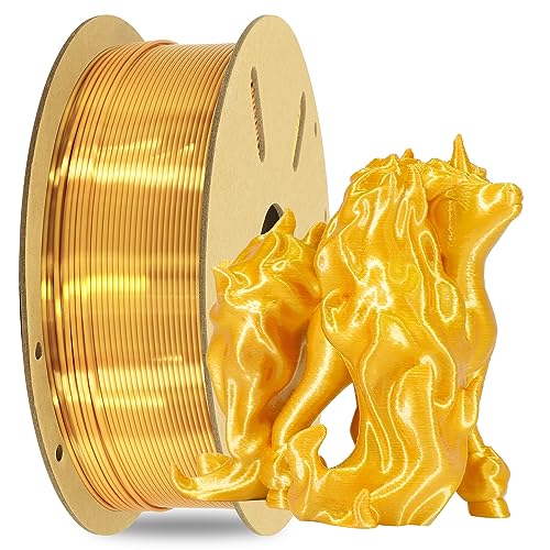 OEM MIKA3D 1KG Silk Metalic Shiny Gold PLA 3D Printer Filament, Widely Support for Most 3D Printing Printer, 2.2lbs 1KG 1.75mm 3D Printing Silk PLA Material