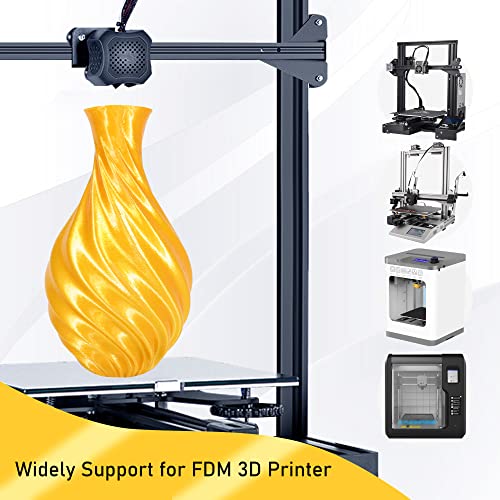 OEM MIKA3D 1KG Silk Metalic Shiny Gold PLA 3D Printer Filament, Widely Support for Most 3D Printing Printer, 2.2lbs 1KG 1.75mm 3D Printing Silk PLA Material