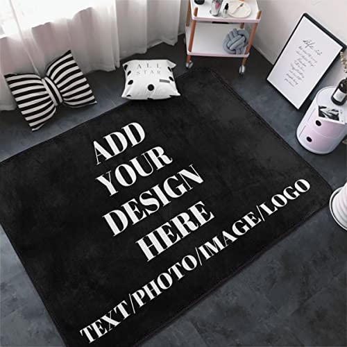 Custom Rug Personalized Add Logo Image Rugs and Mats Pictures for Home Decor Customized Area Rug Bedroom Carpet Print 5'x3'