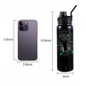 maxer Game Anime 3D Snack Teens Kids 20oz 28oz Metal Water Bottle for 12 Hours Hot & 24 Hours Cold Drinks, Sports Flask Great for Work, Gym, Travel，Gift