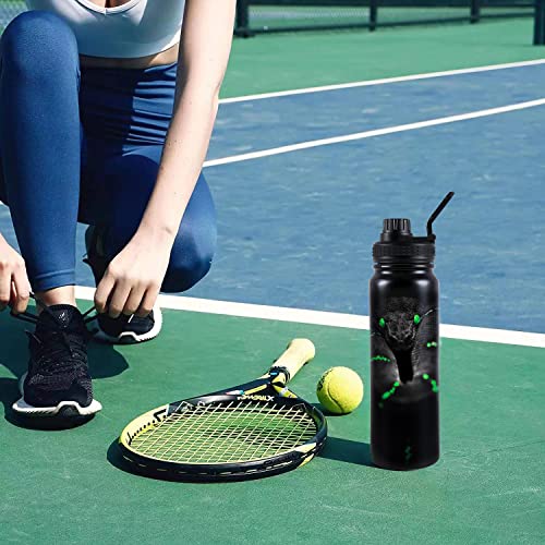 maxer Game Anime 3D Snack Teens Kids 20oz 28oz Metal Water Bottle for 12 Hours Hot & 24 Hours Cold Drinks, Sports Flask Great for Work, Gym, Travel，Gift