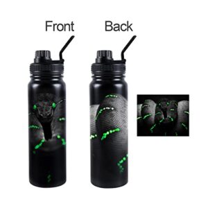 maxer Game Anime 3D Snack Teens Kids 20oz 28oz Metal Water Bottle for 12 Hours Hot & 24 Hours Cold Drinks, Sports Flask Great for Work, Gym, Travel，Gift