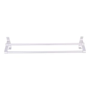 cabilock 1 set hook white holder holders clothes nail rod mounted cm wrap double towel rack racks free: bar punching hanger wall steel stainless paper robe organizer hangers nail-free