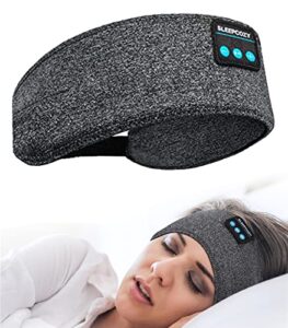 asmrband sleep headphones wireless sleeping headband sleeping headphones for side sleepers, christmas stocking stuffers birthday gifts for women men