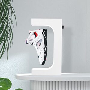 UVEHAS Floating Shoe Display, Levitating Rotating Sneaker Display Stand Acrylic Magnetic Suspension Shoe Display Holder with LED Light for Shoes Store Advertisement Exhibition Home Decor Gifts