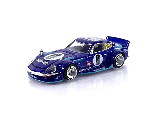 Datsun Fairlady Z S30Z Wide Spec (Blue) (by Jun Imai) Kaido House 1/64 Diecast Model Car True Scale Miniatures KHMG024