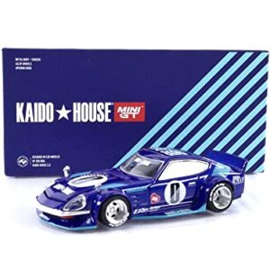 Datsun Fairlady Z S30Z Wide Spec (Blue) (by Jun Imai) Kaido House 1/64 Diecast Model Car True Scale Miniatures KHMG024