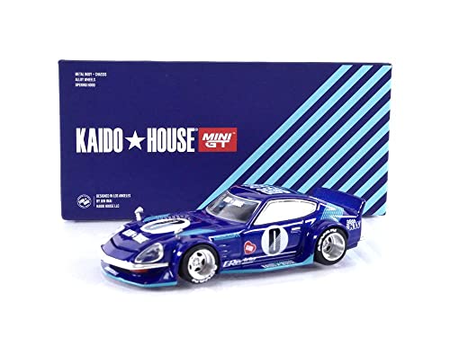 Datsun Fairlady Z S30Z Wide Spec (Blue) (by Jun Imai) Kaido House 1/64 Diecast Model Car True Scale Miniatures KHMG024