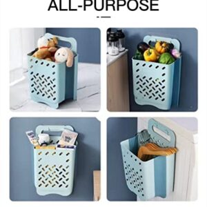 Foldable Plastic Laundry Baskets Wall mounted laundry hamper Waterproof durable and space saving Wall mounted laundry hamper for dorm bedroom bathroom