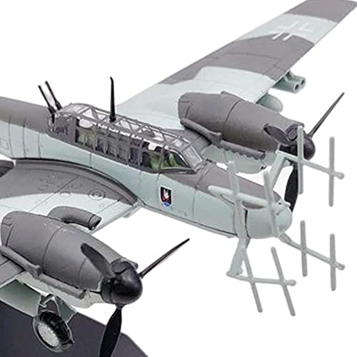 shamjina Night Version BF-110 Aircraft Model Simulation Ornament Alloy 1/100 Scale BF-110 Fighter Model Toy for Home Household Shelf Ornaments Gift