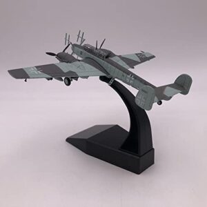 shamjina Night Version BF-110 Aircraft Model Simulation Ornament Alloy 1/100 Scale BF-110 Fighter Model Toy for Home Household Shelf Ornaments Gift