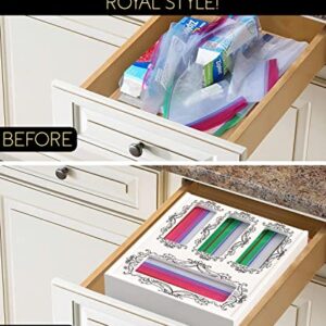 Hoshier SPECIAL LAUNCH PRICE DISCOUNT - Ziplock Bag Organizer for Drawer, Baggie Organizer for Drawer