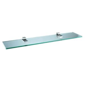 xvl bathroom glass shelf 23.6 inches tempered wall mount rectangular shelves,brushed gs3002ax