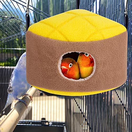 PETSOLA Sugar Glider Hammock Sleeping Nest Fleece House Bed Winter Warm for Cage Corner for Rat Parrot Ferret Squirrel Small Pet Cage Accessories