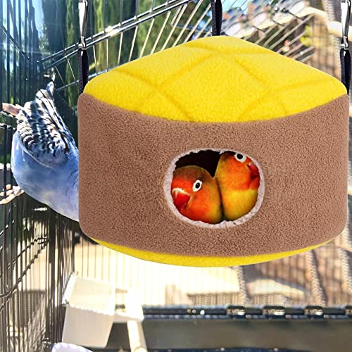 PETSOLA Sugar Glider Hammock Sleeping Nest Fleece House Bed Winter Warm for Cage Corner for Rat Parrot Ferret Squirrel Small Pet Cage Accessories