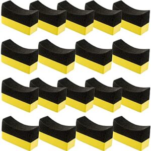 duendhd 18pack tire dressing applicator pads tire shine applicator dressing pad polishing sponge for car glass painted steel