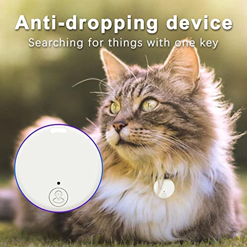 NouSKaU Portable Pet GPS Tracking - Bluetooth 5.0 Mobile Key Tracking Smart Anti-Loss Device - 2022 Mini Pet GPS Locator Bluetooth Tracer Include Batteries and Protective Case, Fit for iOS (2 Pack)
