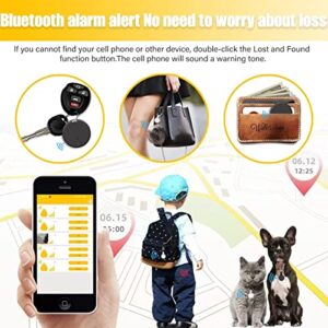 NouSKaU Portable Pet GPS Tracking - Bluetooth 5.0 Mobile Key Tracking Smart Anti-Loss Device - 2022 Mini Pet GPS Locator Bluetooth Tracer Include Batteries and Protective Case, Fit for iOS (2 Pack)