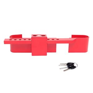 heavy duty steel cargo door lock/standard shipping container lock with 4 keys adjustment range: 12-1/2" - 18-7/8" coated with red color（keyed differently）