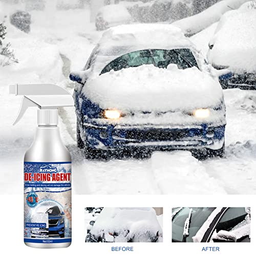 ikasus Auto Windshield Deicing Spray Snow Melting Spray Windshield De-Icer, Fast Ice Melting Spray Defrosting Anti Frost Spray Deicer Spray for Car Windshield Windows Wipers and Mirrors 60ml