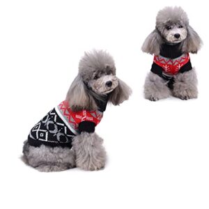 dog sweater winter clothes puppy soft coat warm puppy dogs shirt for small medium dog (2xl)