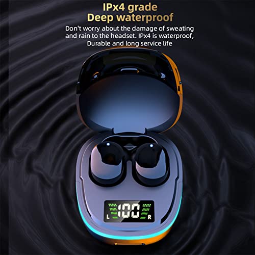 Wireless Bluetooth LED Power Display Touch-Control Earbuds - in-Ear Light-Weight Stereo Noise Cancellation Headset with Charging Box - Gifts for Office Outdoor Driving Sports