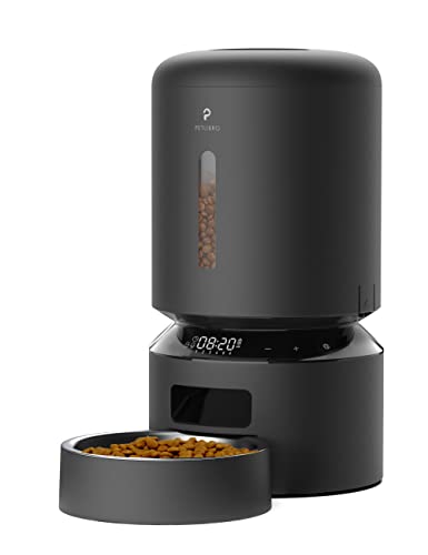 PETLIBRO Automatic Cat Feeder, Pet Dry Food Dispenser Triple Preservation with Stainless Steel Bowl & Twist Lock Lid, Up to 50 Portions 6 Meals Per Day, Granary for Dogs & Cats