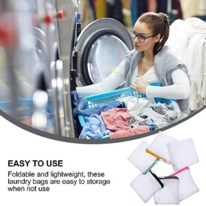 SOLUSTRE 6Pcs Mesh Laundry Bag with Zipper Travel Laundry Bag for Laundry, Blouse, Hosiery, Stocking, Underwear, Bra