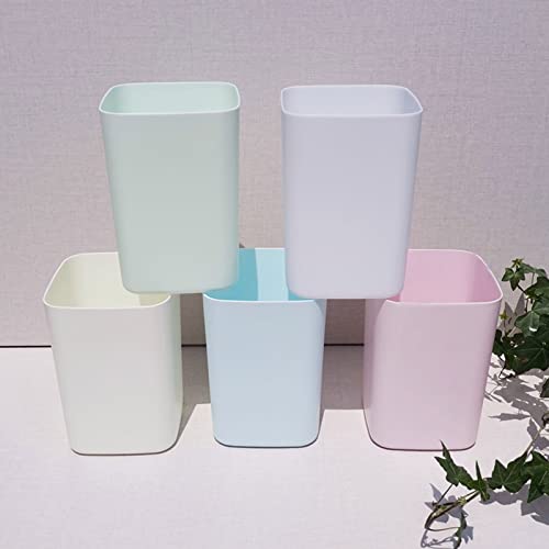 Hilsayum PCS Kitchen Trash Can Plastic Open-Mouth Garbage Box Small Rubbish Can Square Storage Bucket for Home Desktop