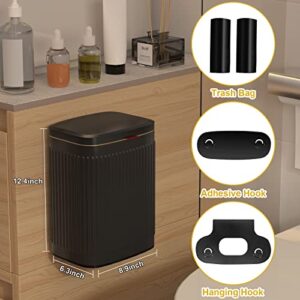 SXDLED Kitchen Trash Can with Lid, 2.1 Gal Hanging Kitchen Garbage Can Stainless Steel Bathroom Indoor Compost Bin for Counter Top, Wall-Mounted, Under Sink or Floor