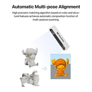 [2023 Upgrade] 3DMakerpro Lynx 3D Scanner Premium Kit, Up to 0.1MM Accuracy, Free 3D Scanning Softwarwe, Support Body Scan and Car Reconstruction