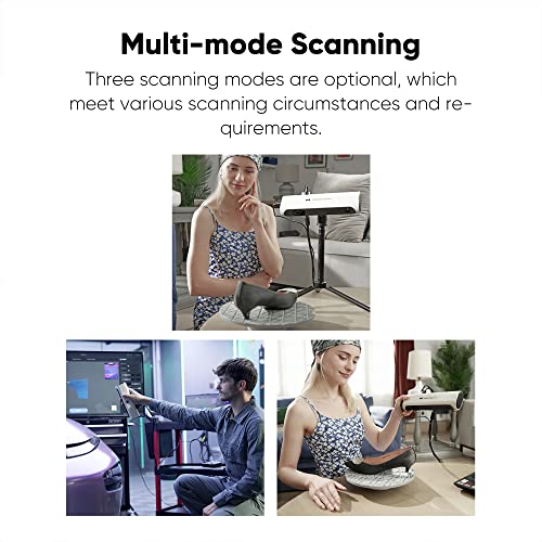 [2023 Upgrade] 3DMakerpro Lynx 3D Scanner Premium Kit, Up to 0.1MM Accuracy, Free 3D Scanning Softwarwe, Support Body Scan and Car Reconstruction