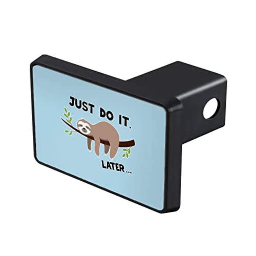 Funny Sloth Trailer Hitch Cover - Just Do It Trailer Hitch Cover - Funny Trailer Hitch Cover