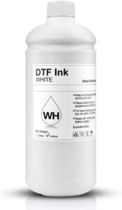 rockrose dtf white transfer ink refill - 500ml bottle for heat transfer film and dtf printers