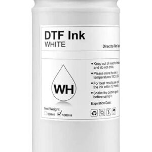 RockRose DTF White Transfer Ink Refill - 500ml Bottle for Heat Transfer Film and DTF Printers