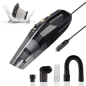 car vacuum cleaner high power,yyton portable handheld vacuum cleaner up to 8000pa/120w/dc12v,vacuum cleaner with led light and mutiple accessories for car interior cleaning black