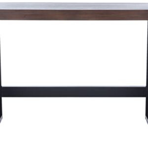 Safavieh Home Collection Dennings Modern Farmhouse Walnut/Black Desk, Medium