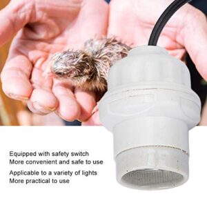 AUHX Uvb Reptile Light, Reptile Heat Lamp ABS Plastic Durable Impact Resistant High Temperature Resistant for Turtles for Lizards for Hatching(US Plug 110V)