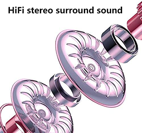 SEMAZA Wireless Bluetooth Earbuds TWS Bluetooth Headset in-Ear Low-Latency Call Noise Reduction Without Double Stereo Loss Sound Quality Pink