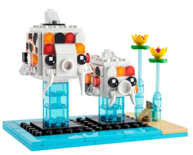 LEGO BrickHeadz Pets Dogs, Cats, Fish, Birds or Hamsters (Choose Pet) (Koi Fish 40545)