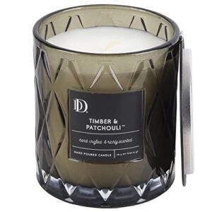 Timber & Patchouli Diamond Patterned Jar Candle