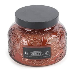 vintage luxe embossed jar candle