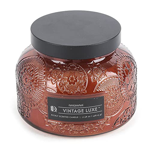 Vintage Luxe Embossed Jar Candle