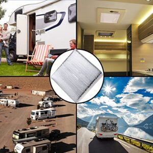 Losrik 2Pack RV Vent Insulator - 14″x14″x3″ RV Skylight Cover with Reflective Surface, Camper Skylight Shade Thick Insulating Foam Instant Energy Savings for Travel Trailers