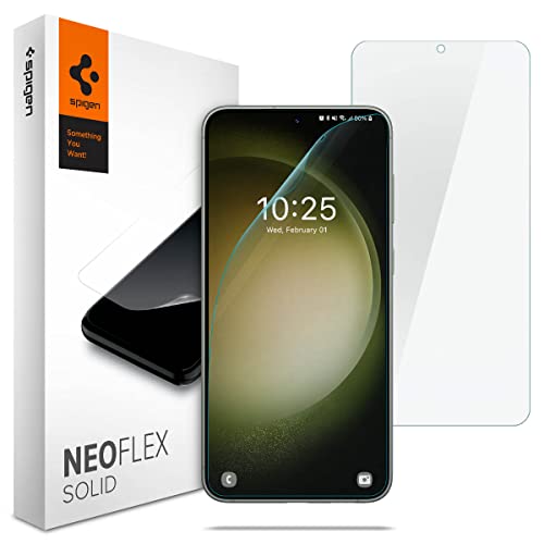 Spigen NeoFlex Solid Screen Protector Designed for Galaxy S23 (2023) [2 Pack] - Case Friendly