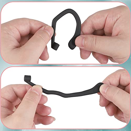 Meruns Ear Hooks for Apple AirPods 1, 2, 3, Pro and Pro 2,Unique Left & Right Hook,Comfortable wear, Black.