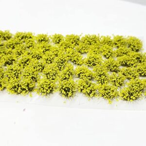 Cayway 159 PCS Static Grass Tuft Model Grass Tufts Railway Artificial Grass 3 Color Bushy Tuft Flower Cluster Vegetation Groups for DIY Architecture Building Model Train Landscape Railroad Scenery