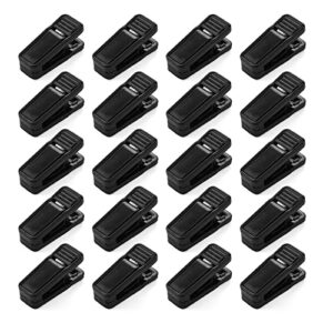 Cozymood Hanger Clips 40Pack Plastci Finger Clips for Hangers NO-Slip Strong Finger Clips Perfect for Velvet Hangers Plascti Hangers,Clothes Clips Black