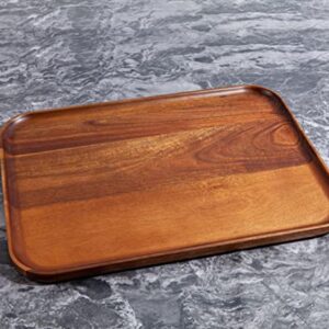 Acacia Wooden Tray Serving Natural Acacia Wood Tray, Wooden Cheese Plate, for Serving, Multipurpose Tray (Big Size)