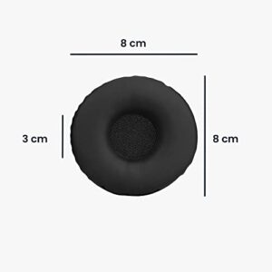kwmobile Ear Pads Compatible with Sony WH-XB700 Earpads - 2X Replacement for Headphones - Black